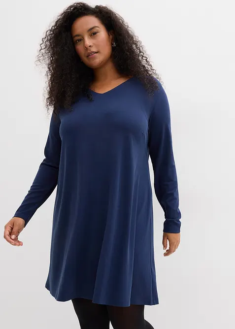 Kjole i lett viskosemiks, bonprix