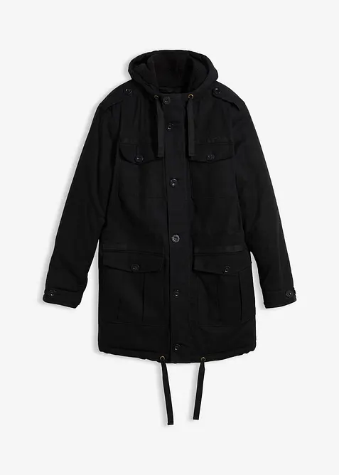 Winter Field-parkas med mykt fleecefôr, bonprix