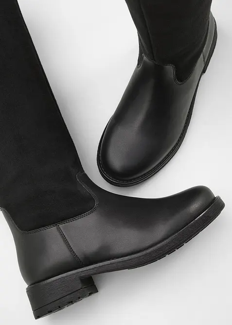 Støvletter med vidt skaft, bonprix