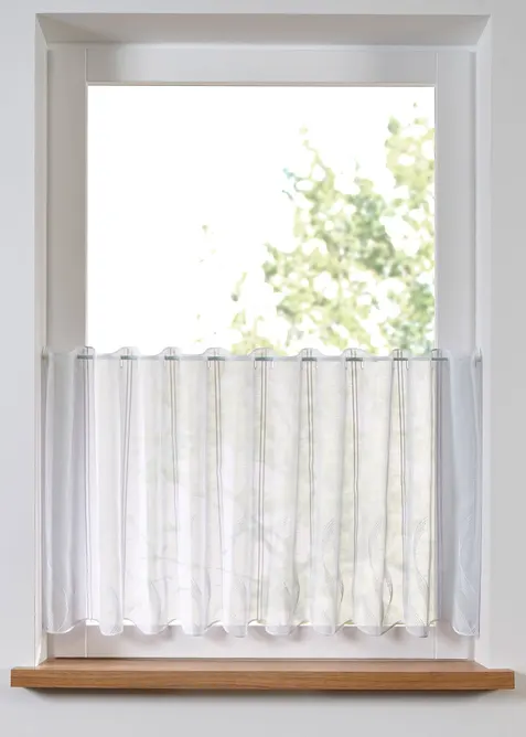 Gardinkappe med broderi, bonprix