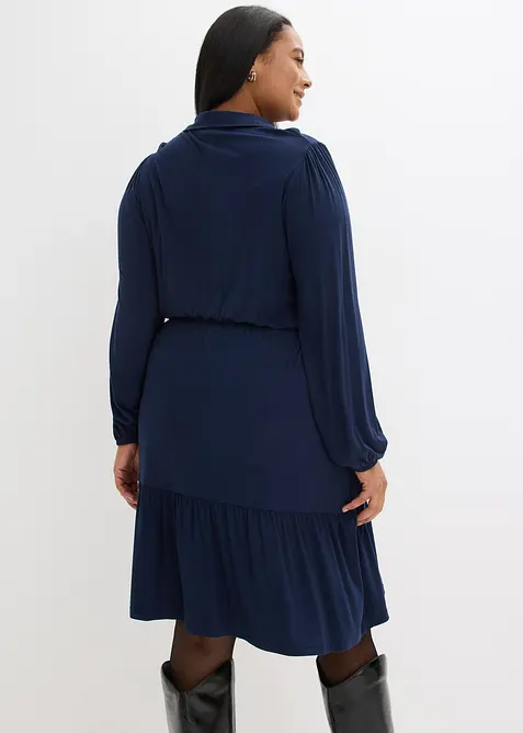 Trikotkjole i myk viskosemiks, bonprix