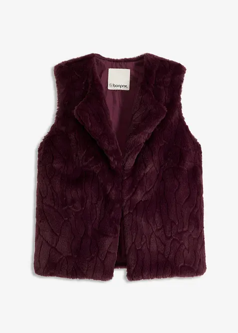Vest i fuskepels, bonprix