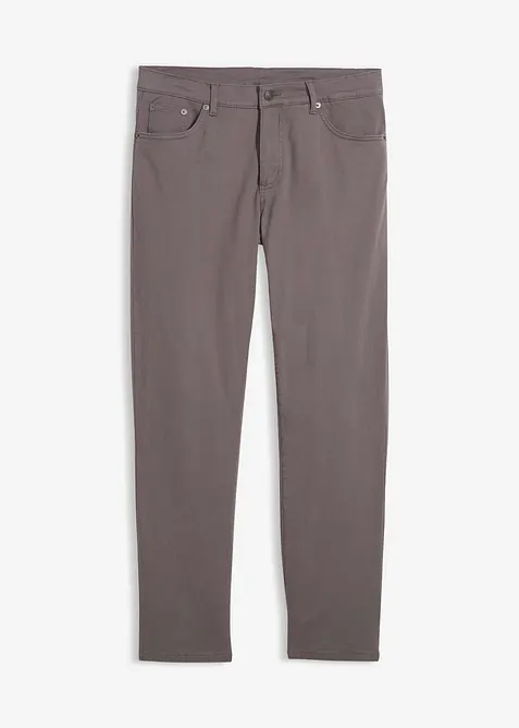 Regular fit-bukse i varmende materiale med mykt flanellf&ocirc;r og stretch, Straight, bonprix