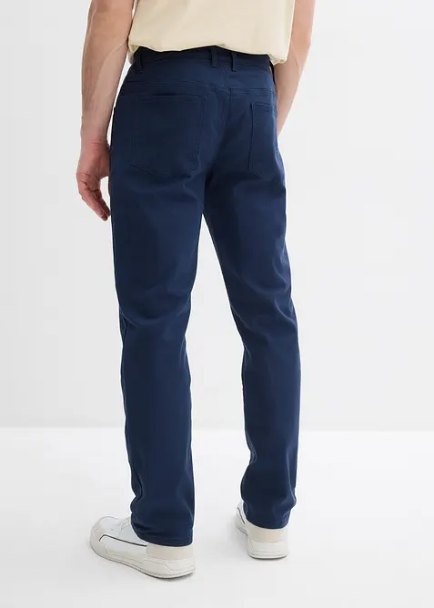 Regular fit-bukse i varmende materiale med mykt flanellf&ocirc;r og stretch, Straight, bonprix