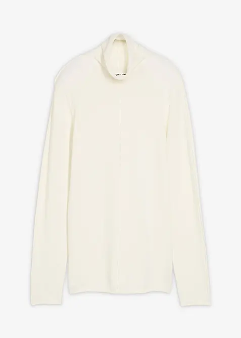 Pologenser i bomull med myk kasjmir, bonprix