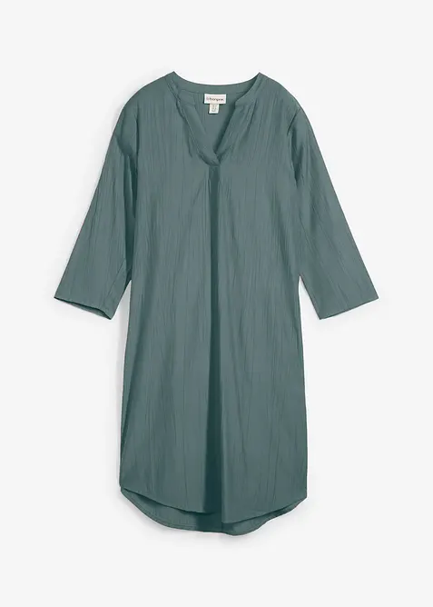 Tunikakjole i lett viskosemiks med struktureffekt, bonprix