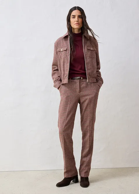 Bukse i myk ullmiks, bonprix