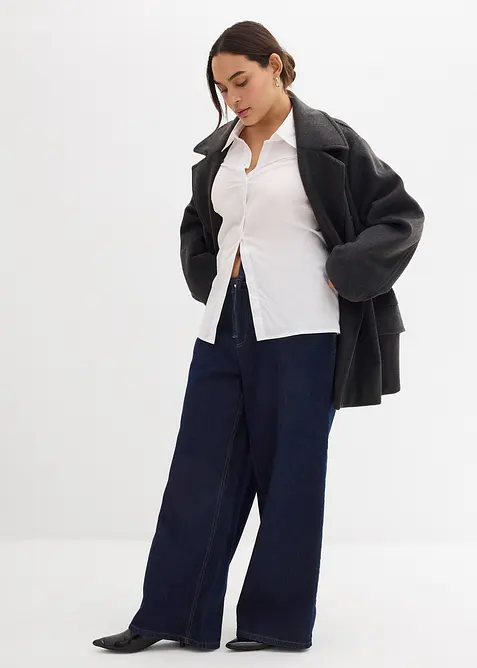 Wide Leg-jeans Mid Waist, bonprix