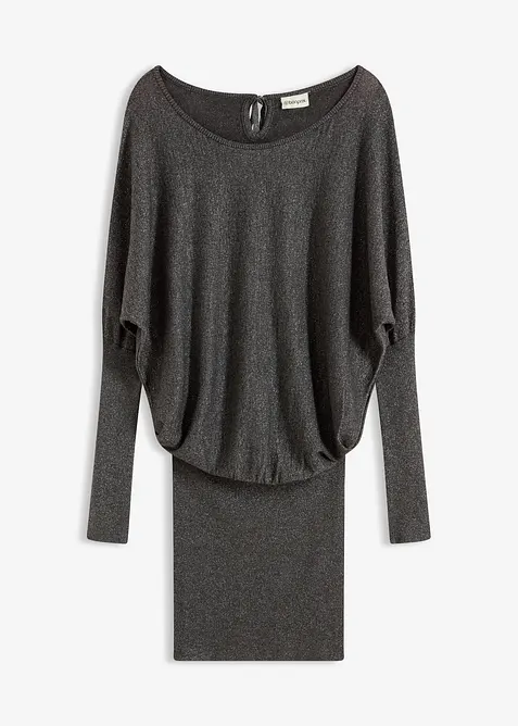 Strikket kjole i lett viskosemiks, bonprix