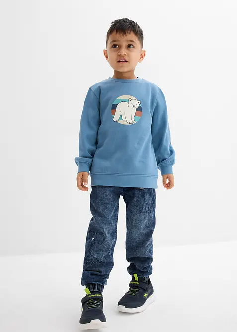 Varmende, Regular Fit pull on-jeans med jerseyfôr, bonprix