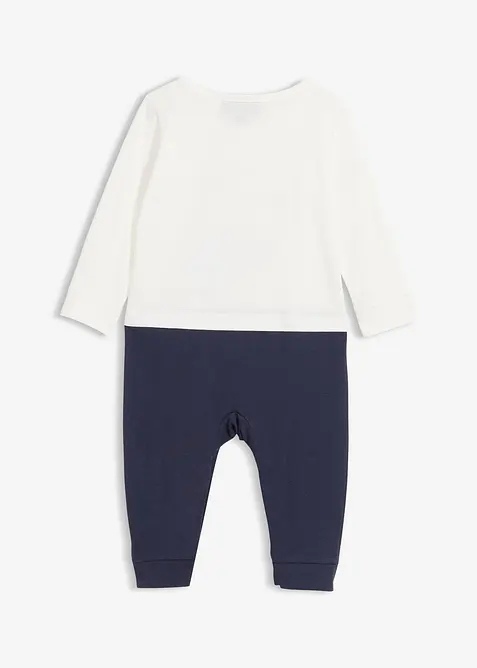 Overall til baby i ren økologisk bomull, bonprix