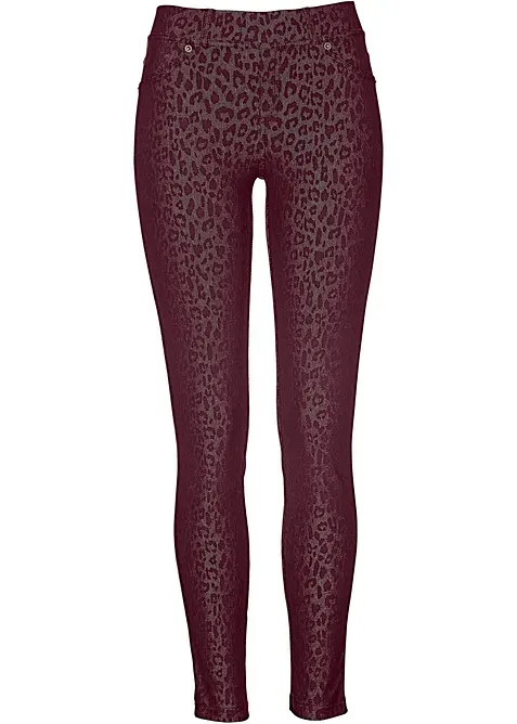 Jeggings med leopardmønster, bonprix