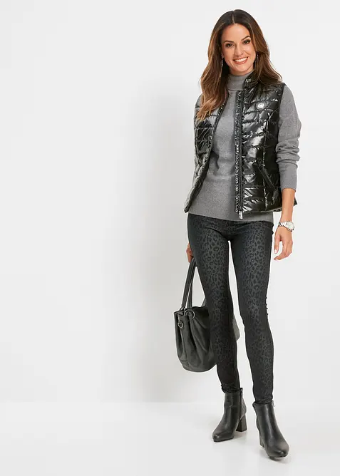 Jeggings med leopardm&oslash;nster, bonprix