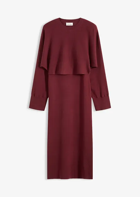 Strikket kjolesett  (2-delt sett), bonprix