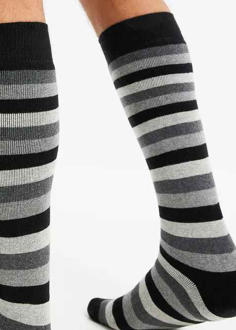 Termo-knestr&oslash;mper med myk frott&eacute; p&aring; innsiden med &oslash;kologisk bomull (3-pack), bonprix