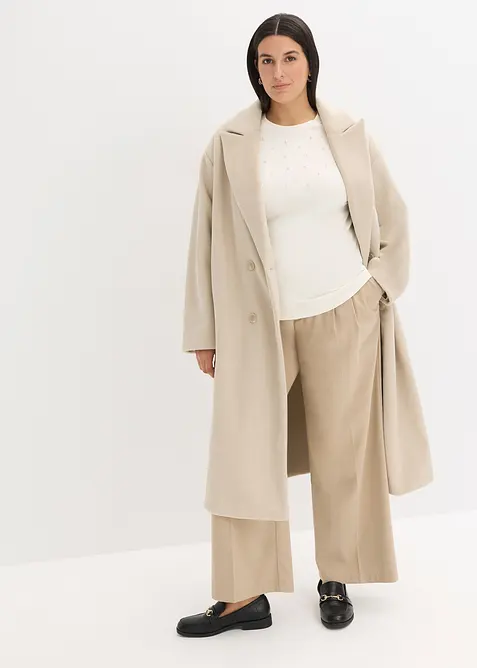 Topp med applikerte perler, bonprix