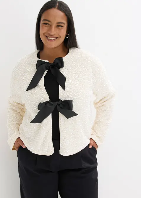 Kort paljettjakke, bonprix