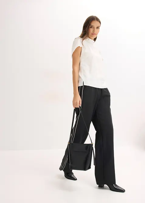 Vid bukse med pyntestriper, bonprix