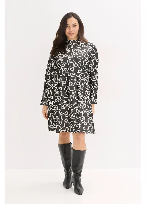 Midikjole i lett viskosemiks, bonprix