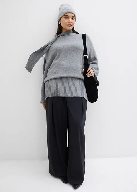 Oversized genser av myk viskosemiks, bonprix