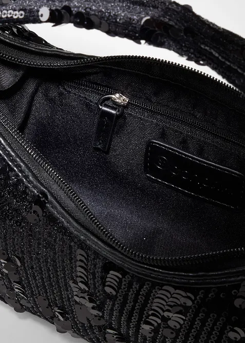 Liten h&aring;ndveske med paljetter, bonprix