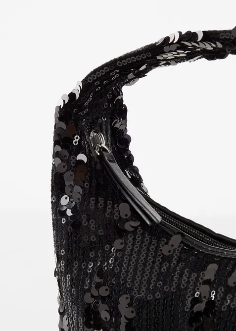 Liten h&aring;ndveske med paljetter, bonprix