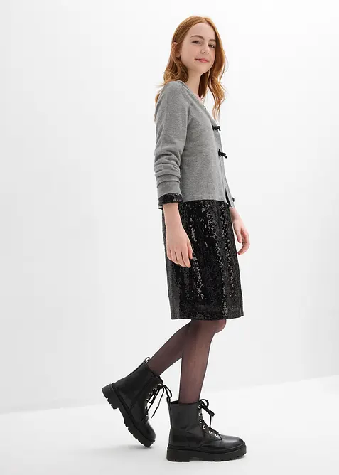 Strikkejakke av myk viskosemiks, bonprix