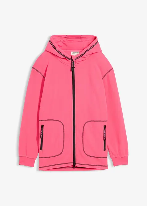 Myk fleecejakke med praktiske glidel&aring;slommer, bonprix