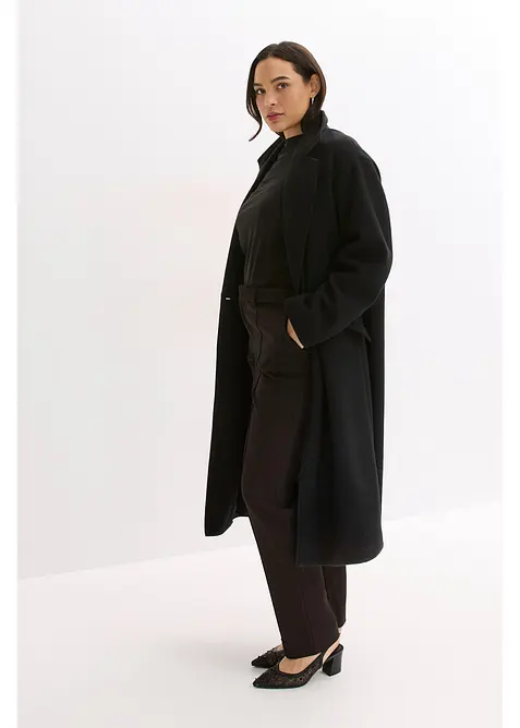 Langermet topp med fin mesh, bonprix