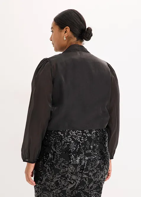 Bolero i lett tyll med knyting, bonprix