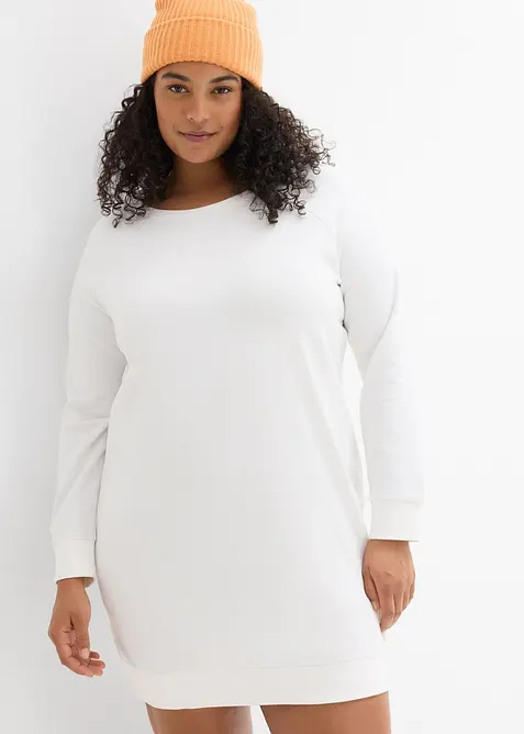 Sweatshirtkjole i myk frott&egrave;, bonprix