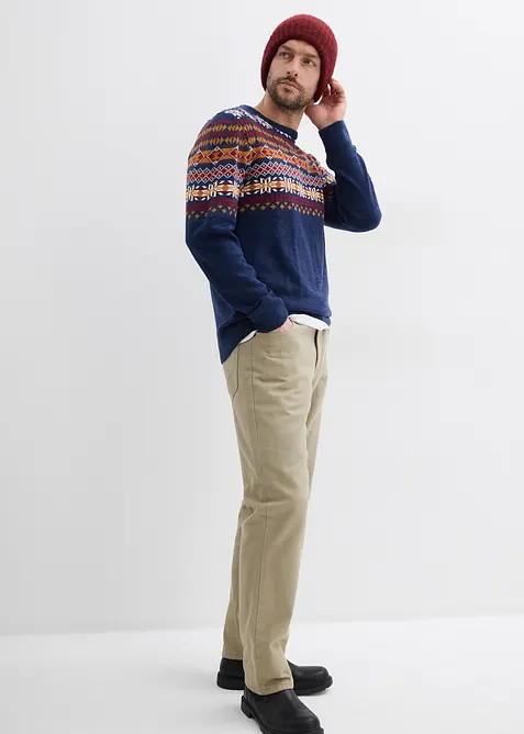 Genser med koftemønster, bonprix