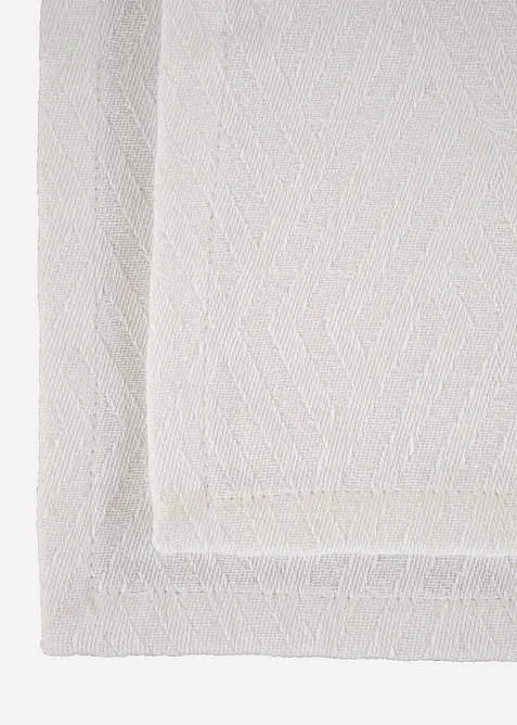 Spisebrikker i økologisk bomull (2-pack), bonprix