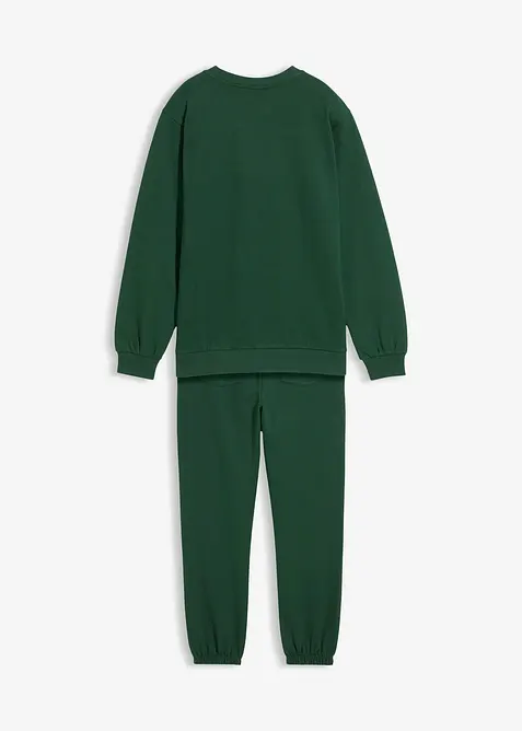 Joggedress i 100% bomull (2-delt sett), bonprix