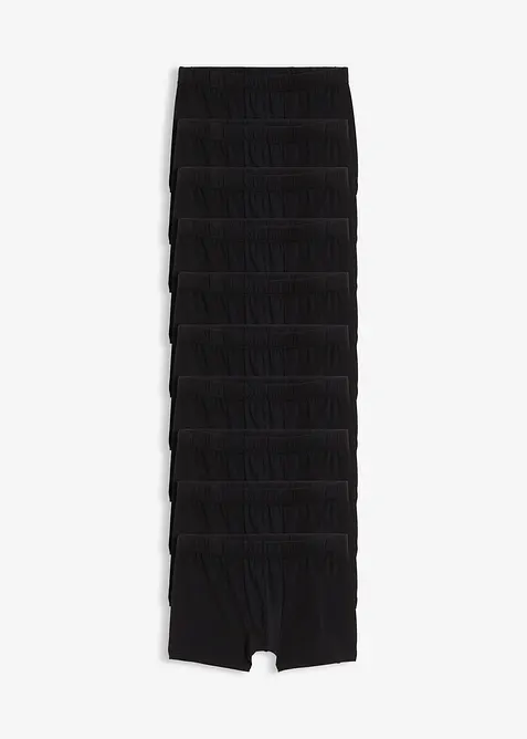 Boksershorts med bomull i ettersittende modell (10-pack), bonprix