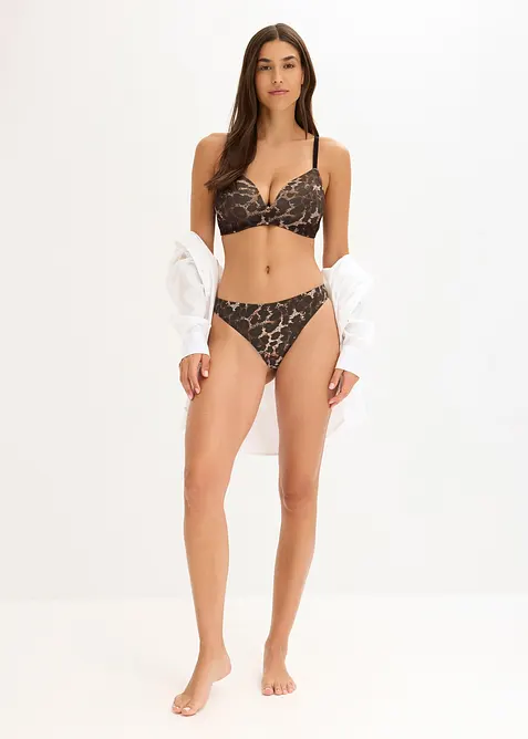 Vattert BH uten spiler med bomull (2-pack), bonprix