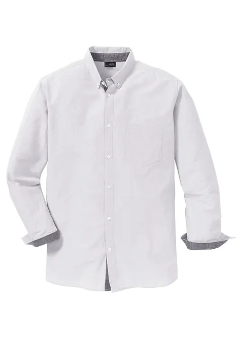 Langermet Oxford-skjorte i 100% bomull, Regular Fit, bonprix
