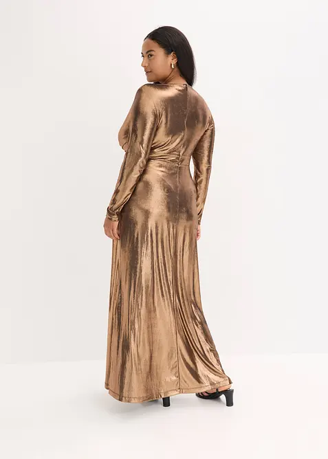 Selskapskjole av fin jersey med glans, bonprix