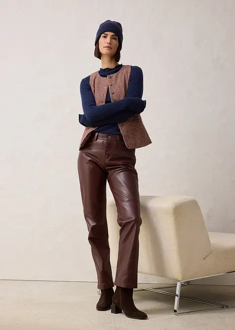 Skinnbukse i lammenappa, bonprix