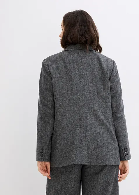 Ullblazer med fiskebensmønster, bonprix