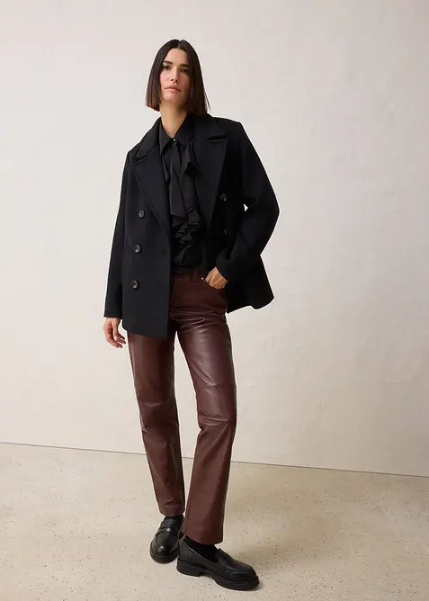 Bluse med silke, bonprix