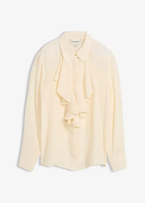 Bluse med silke, bonprix