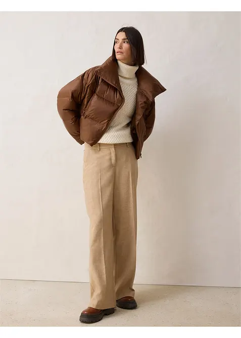 Dunjakke med resirkulert dun, vannavvisende materiale, bonprix