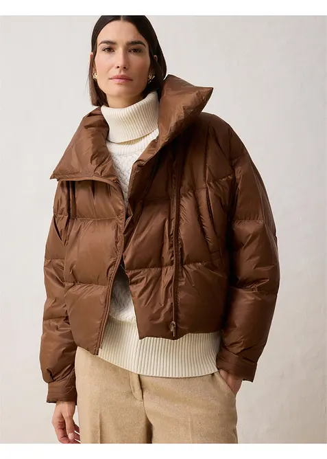 Dunjakke med resirkulert dun, vannavvisende materiale, bonprix