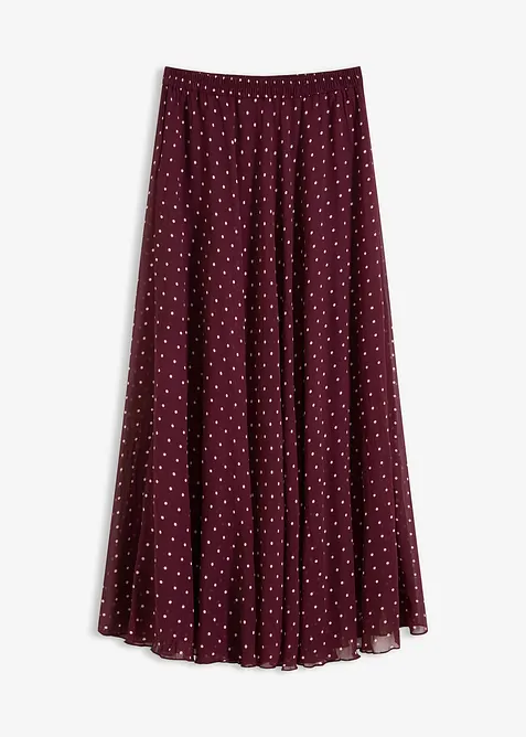 Chiffonskjørt i chrash look, bonprix