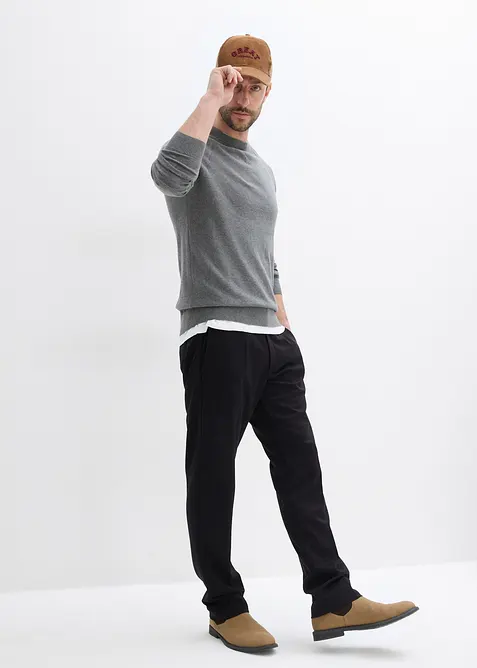 Finstrikket genser (2-pack) av 100%  bomull, bonprix