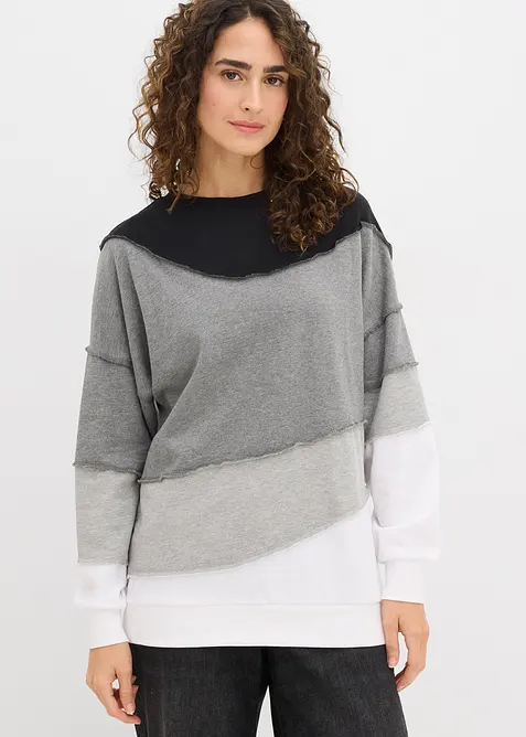 Sweatshirt i myk bomullsmiks, bonprix
