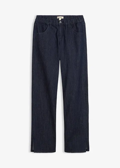 Wide Leg-jeans High Waist, komfortlinning, bonprix