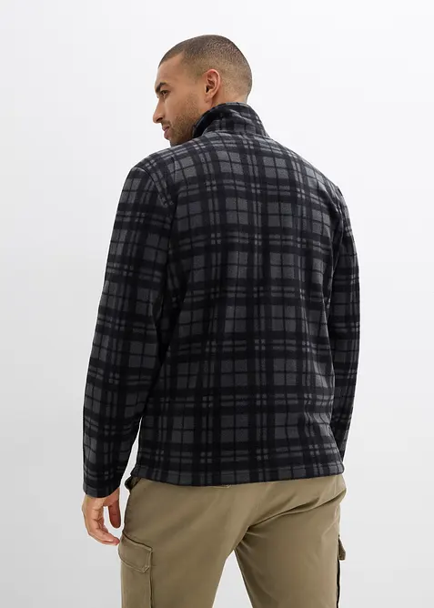 Fleecejakke med st&aring;krage, bonprix