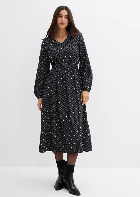 Maxikjole i lett viskose, bonprix